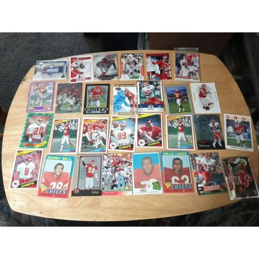 NFL Football 75 card lot  Kansas City Chiefs Legends Bell Thomas Lanier